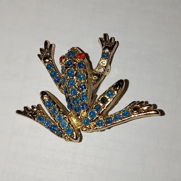 Vintage frog brooch - Picture 1 of 5